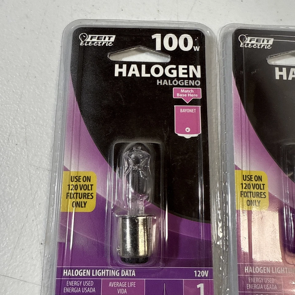 3 Pack FEIT Electric 100 Watt Dimmable Bulb BPQ100/CL/DC Bayonet Base - Image 2 of 4