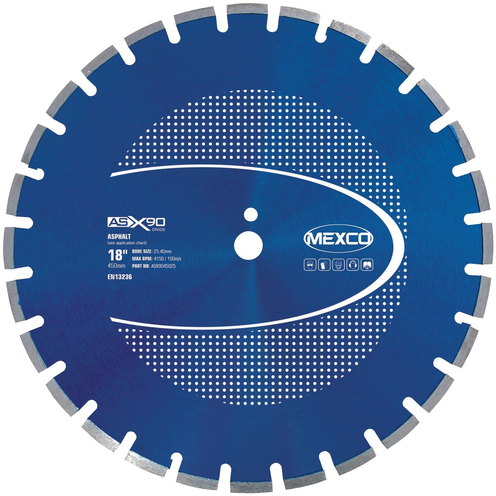 Mexco ASX90 Asphalt Diamond Blade, High-Performance Cutting Disc for Asphalt,...