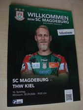 Handball: SC Magdeburg, magazine, program booklet, SCM-THW Kiel