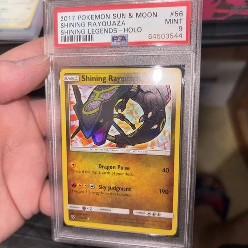 Shining Rayquaza 56/73 psa 9 2017 Sun & Moon Shining Legends 🔥