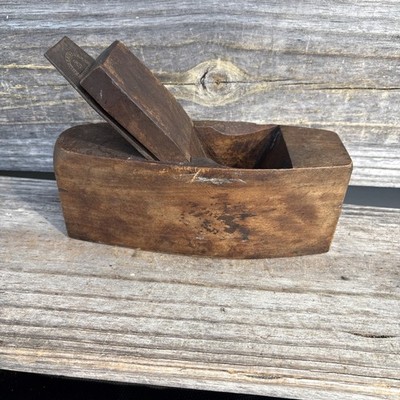 Nice Vintage Wood Coffin Smoother