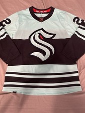 Oliver Bjorkstrand Seattle Kraken Reverse Retro 2.0 Jersey. Adidas Size 50 BNWT