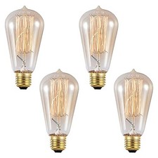 ST58 Vintage Edison Light Bulb E26 40W Incandescent Light Bulbs Antique Style