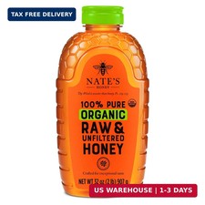 Organic 100 Pure, Raw Unfiltered Honey - USDA Certified Organic - 32oz