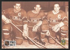 1991-92 Pro Set French #337 Le trio de puissance (The Punch Line)