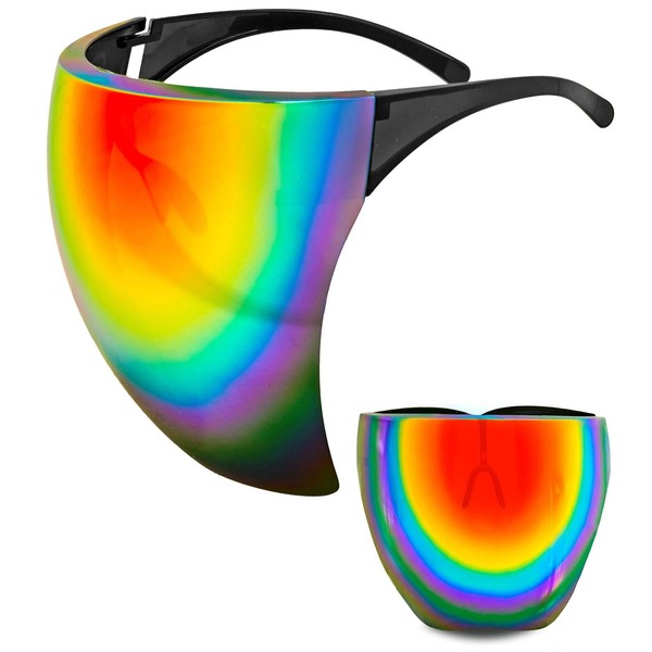 Gesichtsvisier Widmann Milano Karneval Brille Verspiegelte Party Fashion-image