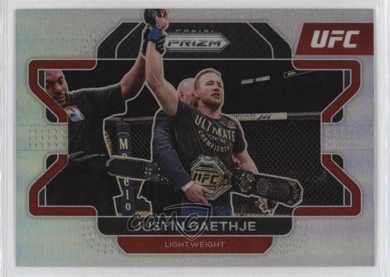 2022 Panini Prizm UFC Silver Prizm Justin Gaethje #44 08w8