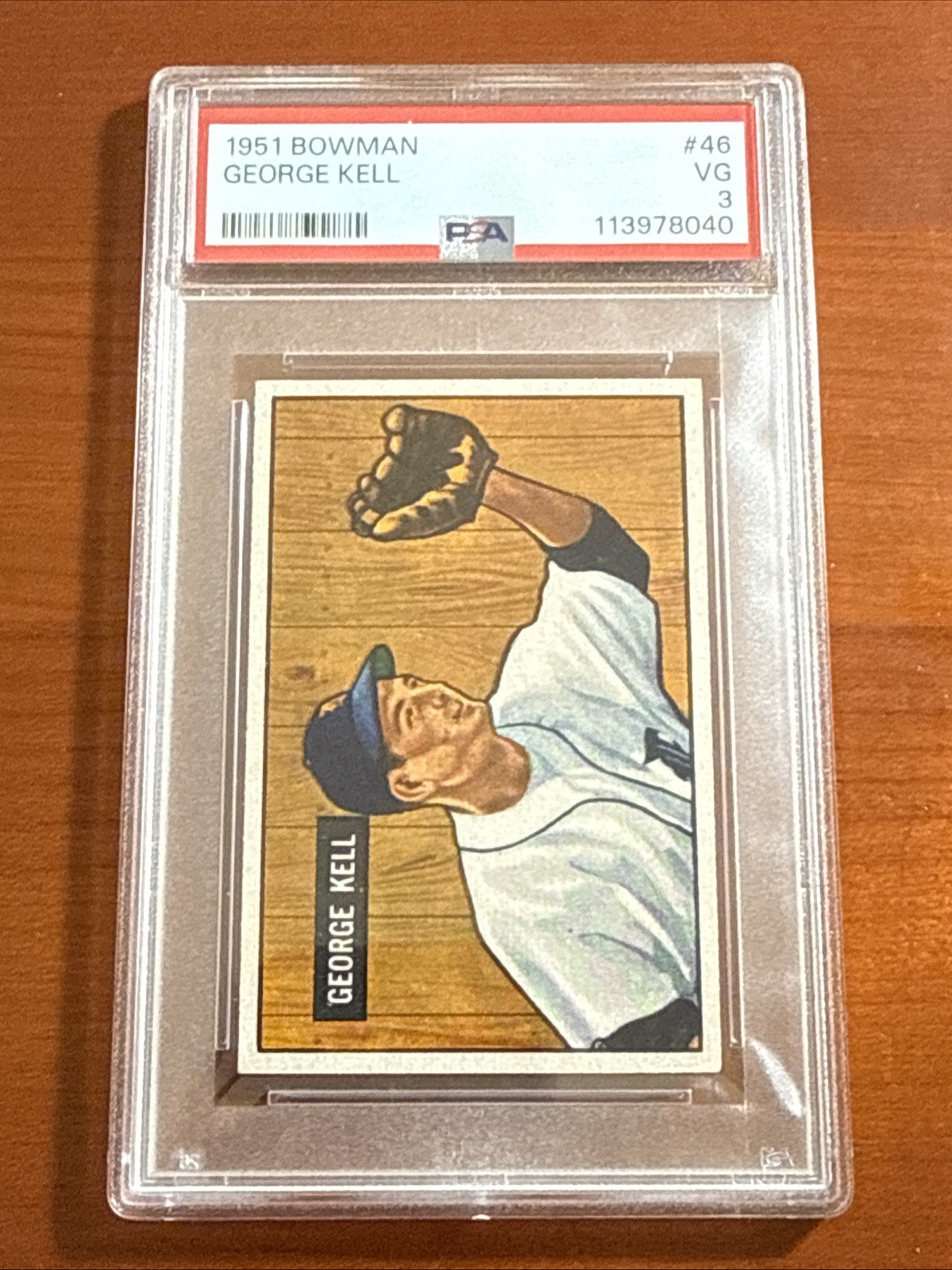 1951 Bowman #46 George Kell PSA 3 HOF CENTERED