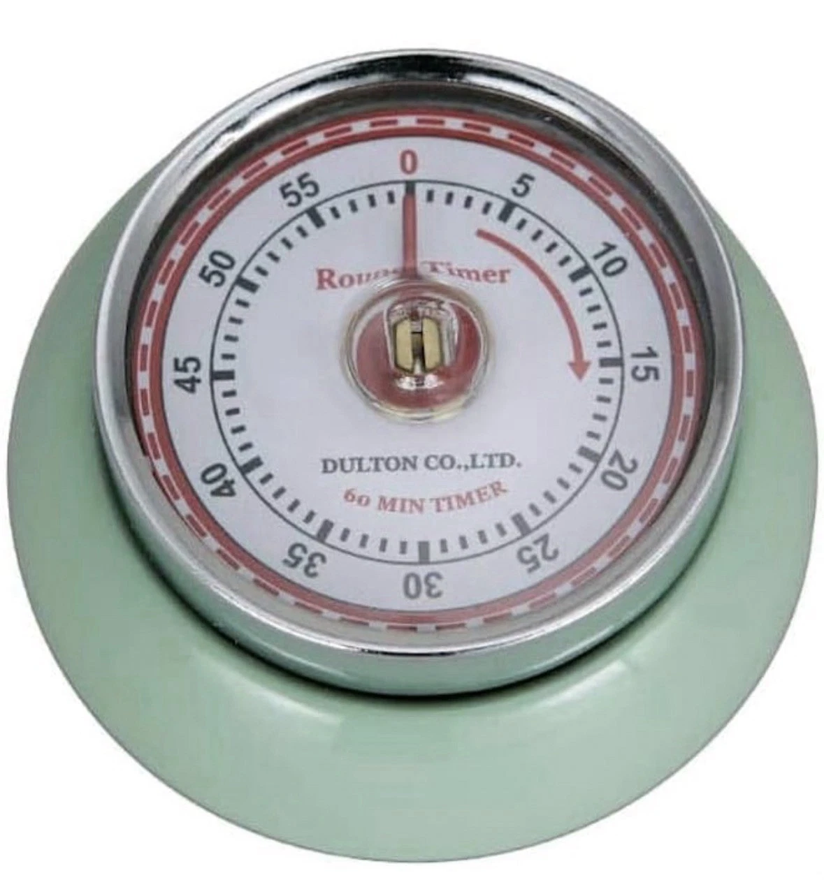 Dulton Magnetic Retro Vintage Kitchen Oven Cooking Timer (Mint Green Or Yellow)