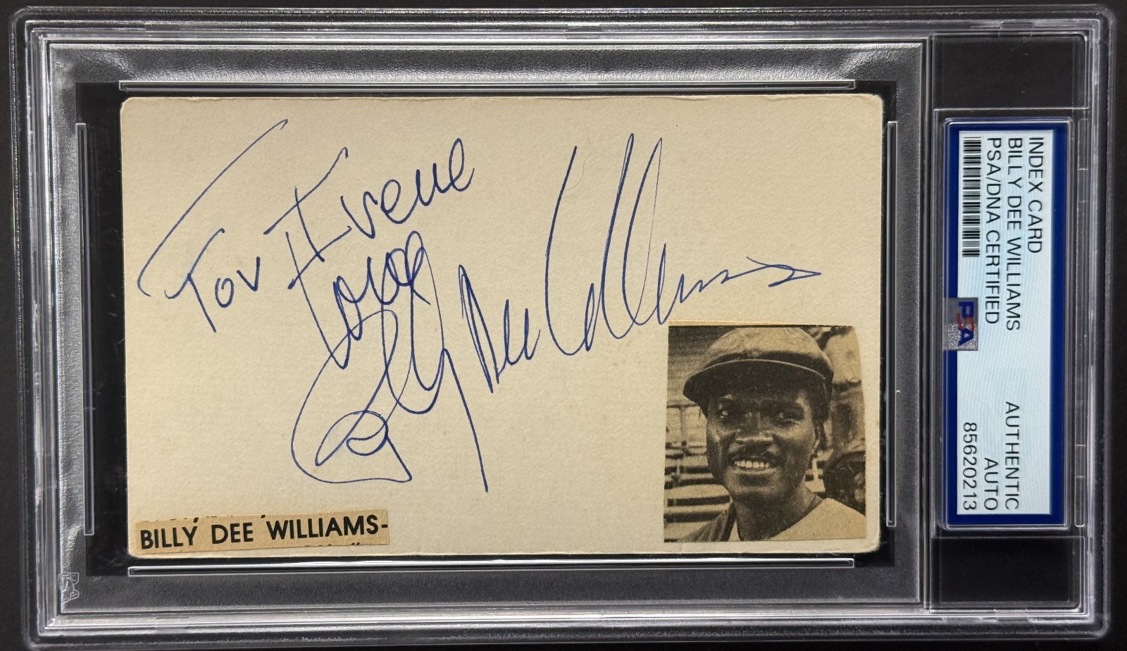 Billy Dee Williams (Star Wars) 3x5 signed index card PSA/DNA Encapsulated