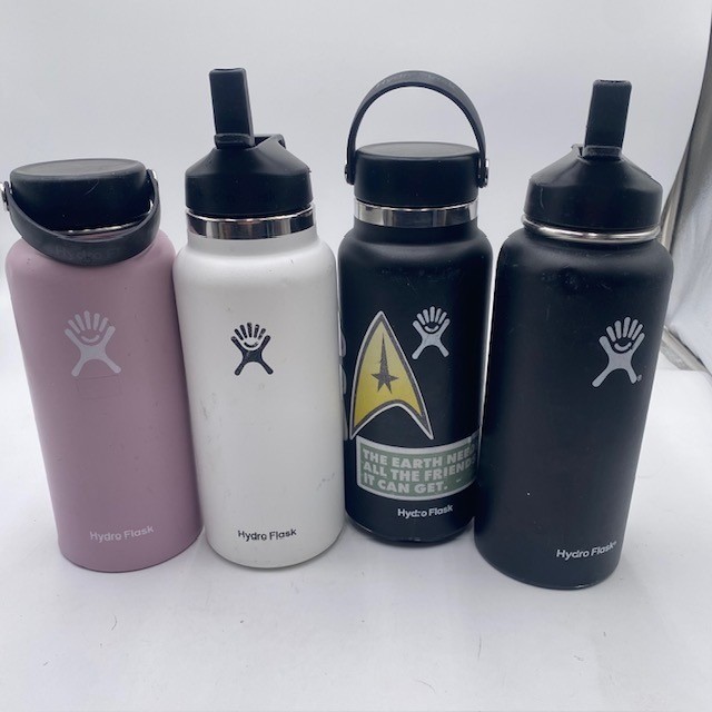 Hydro Flask Wide Mouth Water Bottle 32 oz Lot of 4 Black Whi