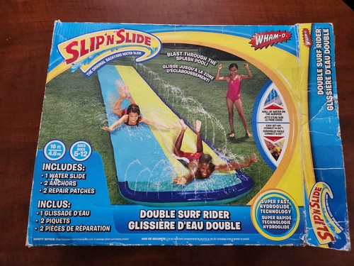 THE ORIGINAL Wham-O SLIP N SLIDE WAVE RIDER DOUBLE. 18 FT Water Slide