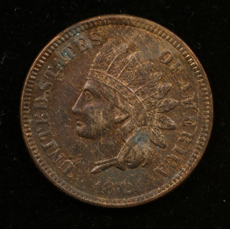 1872 Indian Head Cent XF Raw Verdigris (#SLC00452)