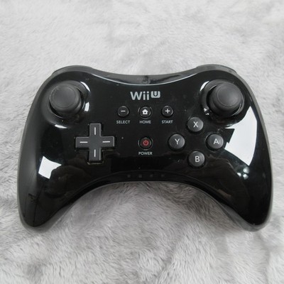 Nintendo Wii U Pro Controller Wireless Bluetooth Black WUP-005 OEM Untested