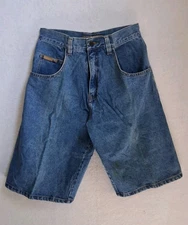 NEMO Shorts Men Size 32 Blue Denim Vintage 100% Cotton 5-Pockets Y2K Retro