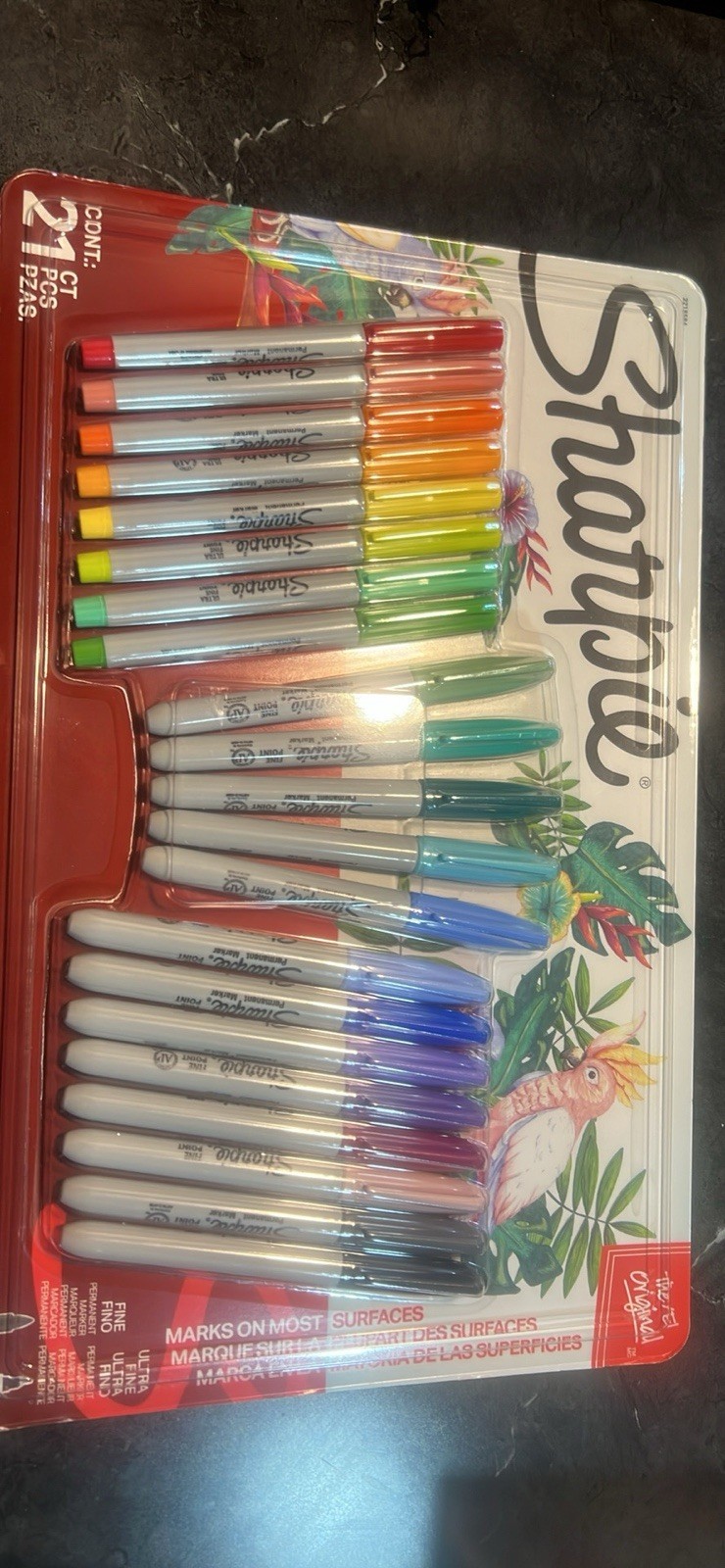 Sharpie Permanent Markers, Fine and Ultra-Fine Points, Assorted, 21 Count New 