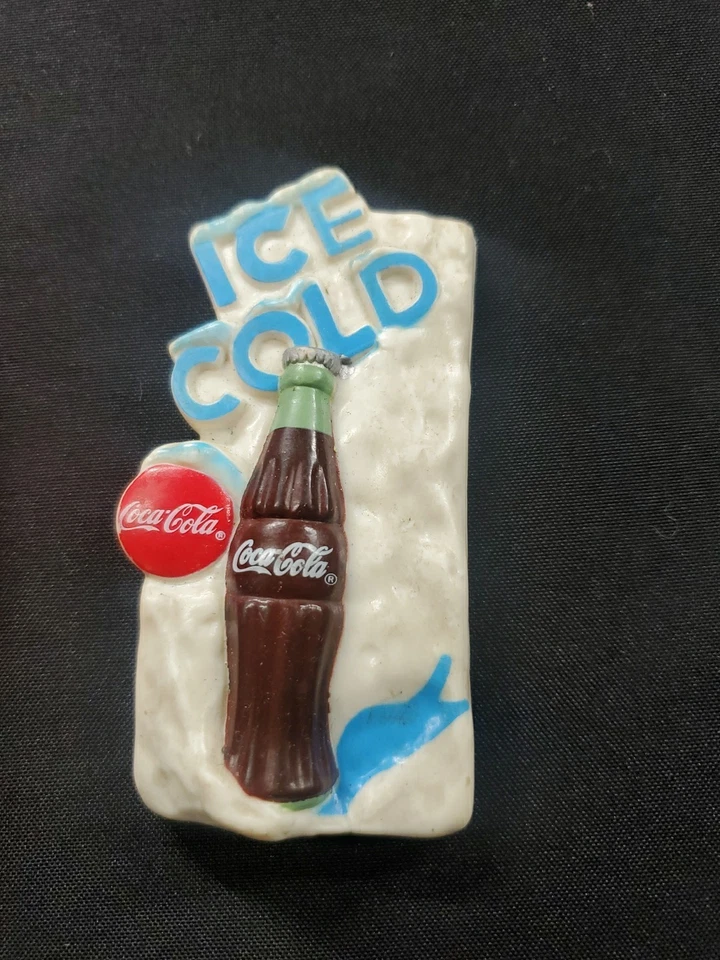 Coca Cola Refrigerator Magnet Ice Cold Coke Bottles Rack Lot 90's Retro Frig ** - Image 3 of 4