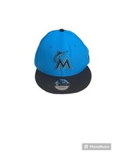 Preowned New Era 9Fifty MLB Miami Marlins SnapBack Hat H2