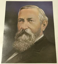 Benjamin Harrison US President Portrait 11x14 Art Print Sam Patrick Bowmar Photo