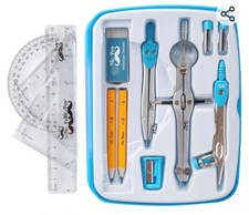 Mr. Pen- Geometry Set, 13 pcs, Compass for Geometry, 13 Piece Blue