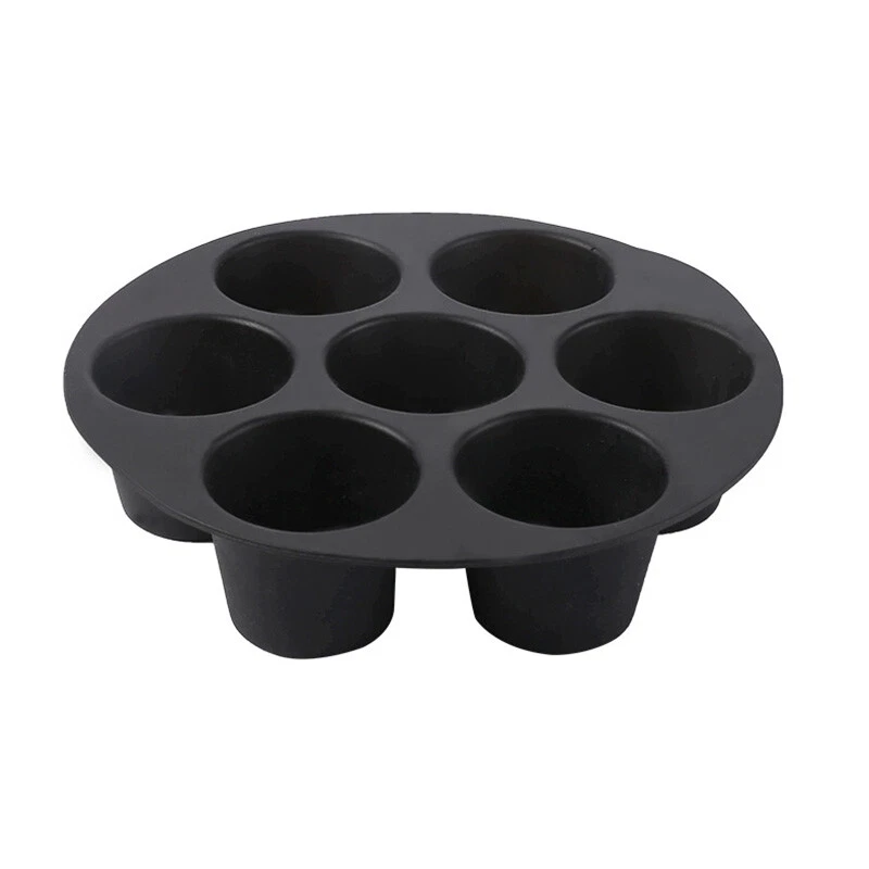 Air Fryer Silicone Pot Baking Basket Oven Muffin Cup Cake Mold Tray Microwavable