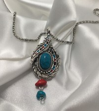 Chakra Healing Carnelian Necklace Bohemian Retro 20-22 Inch Adj Silver-Tone 737