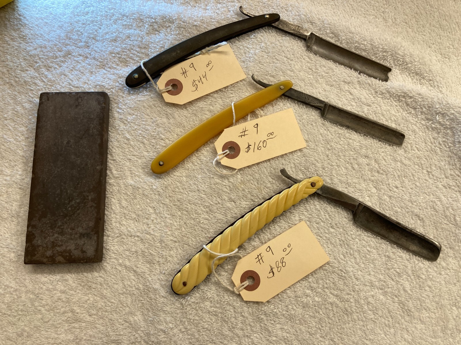 VINTAGE RAZOR SET: 421 BARBERS PET, DUBL DUCK No 1, TORRY, WITH VINTAGE ...