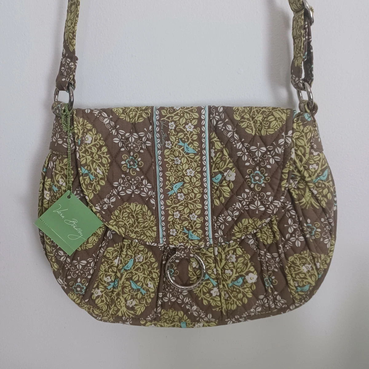 Vera Bradley Purse Shoulder Bag Saddle Up Sitting in a Tree Pattern Retired NEW