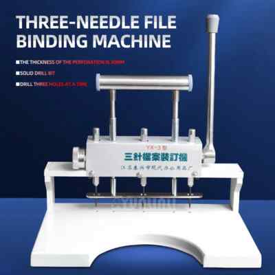 Three-hole Three-pin Archival Binding Machine with Three Holes and One Line