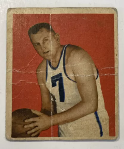 *1948 Bowman Basketball #48 Ed Sadowski Philadelphia Warriors Low Grade