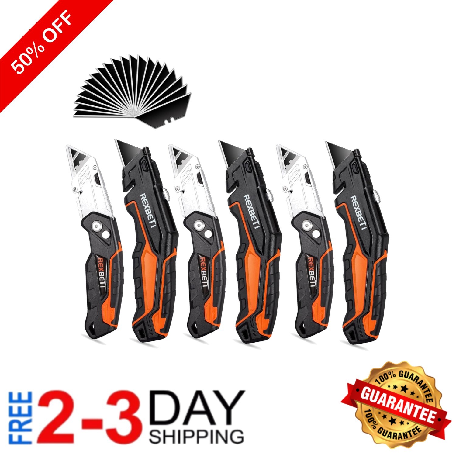 Set - 6 Multi-color Tools With Bonus Blades