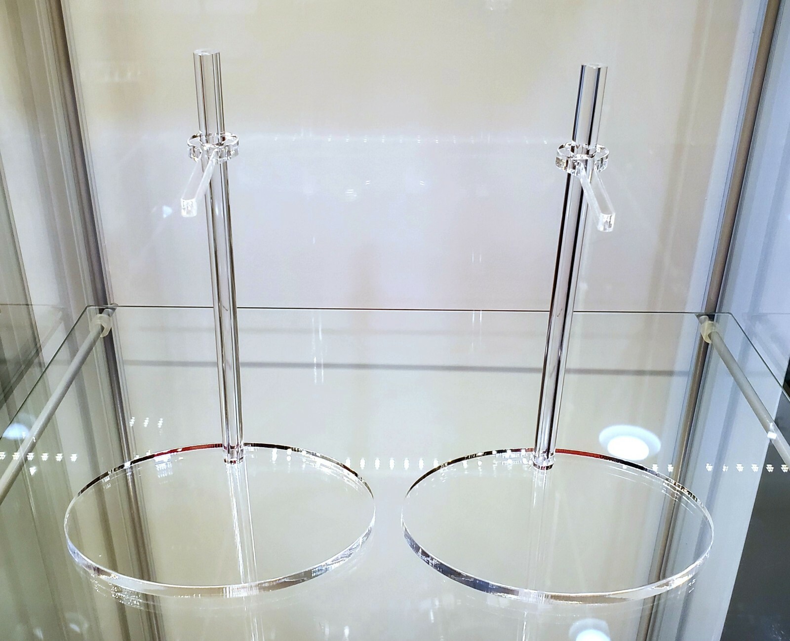 2 Clear Acrylic Figure Stands - 1/6th Scale - US Seller 