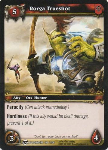 World Of Warcraft CCG BLOOD OF GLADIATORS 2009 Individual Trading Cards - Picture 111 of 148