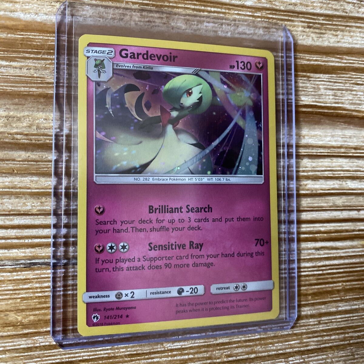 Pokemon Gardevoir - 141/214 - Rare Reverse Holo Card - SM8 Lost Thunde -  Recaptured LTD