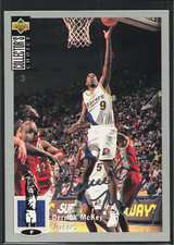1994 Collector's Choice #9 Derrick McKey Silver Signatures