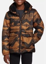 DSG INSULATED JACKET COAT Brown Black Camo Boys Girls Unisex SMALL MSRP 65