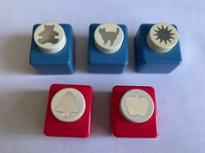 Carl Craft Punch Lot of 5 Scrapbooking Paper Punches Different Shapes