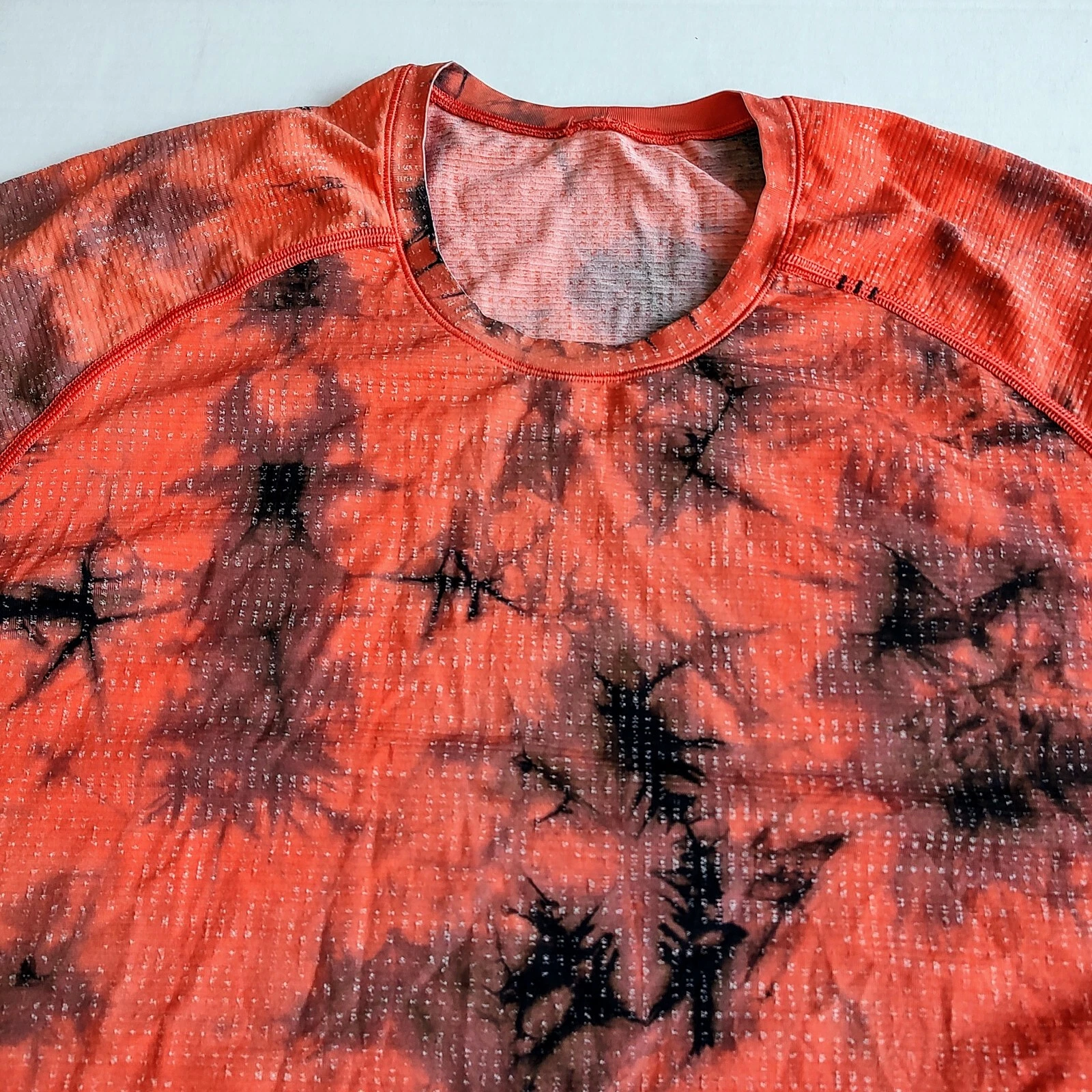 Lululemon Metal Vent Tech T Shirt Men XXL Orange Brown Live In Practice Athletic