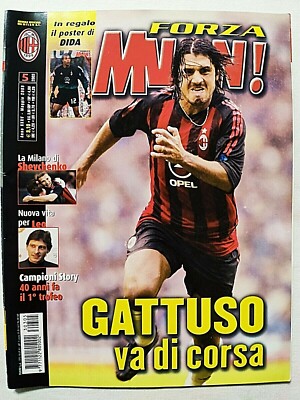 Guerin Sportivo - FORZA MILAN Maggio 5-2001 - Shevchenko, Albertini, Berlusconi - Italie