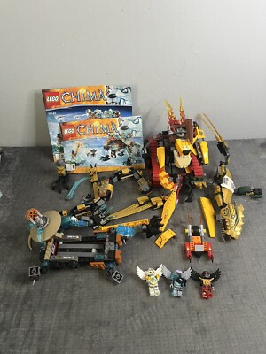 Lego Chima Sabertooth 70143 W/ Manuals & Other Sets W Minifigures Incomplete