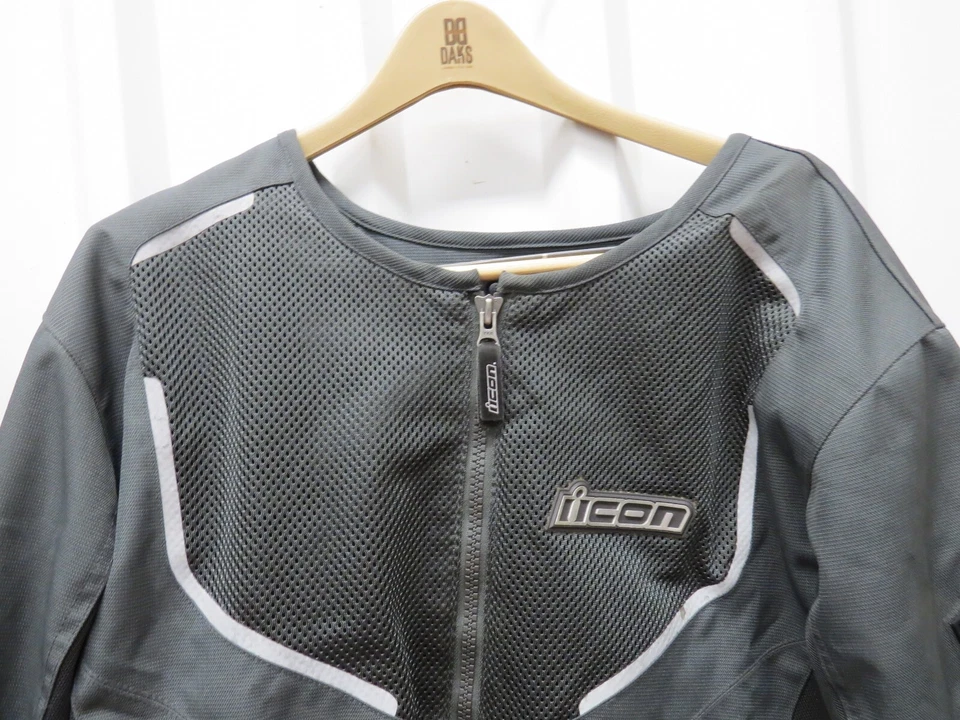 2 Pc Icon Citadel Technical Mesh Jacket w/D3O Impact Protection w/Inner Vest XL - Image 2 of 4