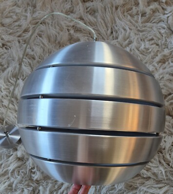Pendelleuchte, Lucide,  Aluminium, Space Age, 40cm Durchm., Kugel, Sphere, Lampe
