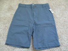 BNWT Old Navy Big Boys cotton shorts, Size 16Plus, adjustable waist, Blue stripe