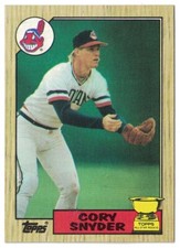 1987 Topps #192 Cory Snyder - Cleveland Indians