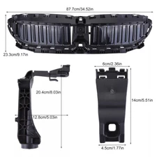 For 2019-22 BMW G20 G21 320i 330i Front Upper Radiator Grille Active Air Shutter