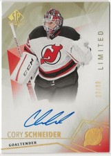 2015 2015-16 SP Authentic Limited Autographs #91 Cory Schneider 23/99 New Jersey