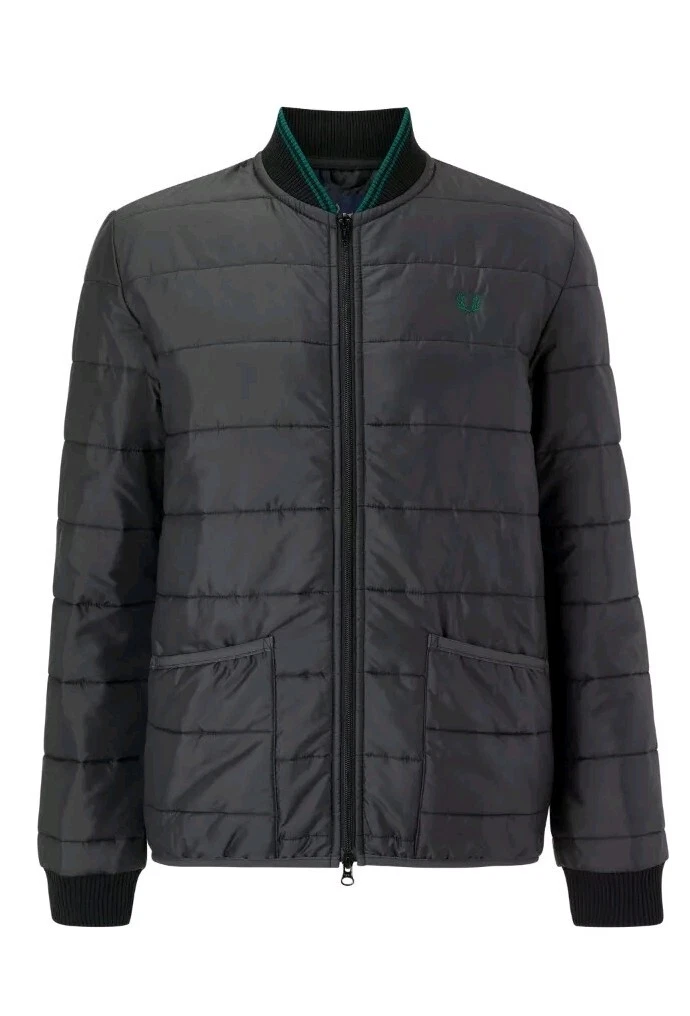 Fred Perry Men’s Icon Quilted Bomber jacket Size Medium RRP £200