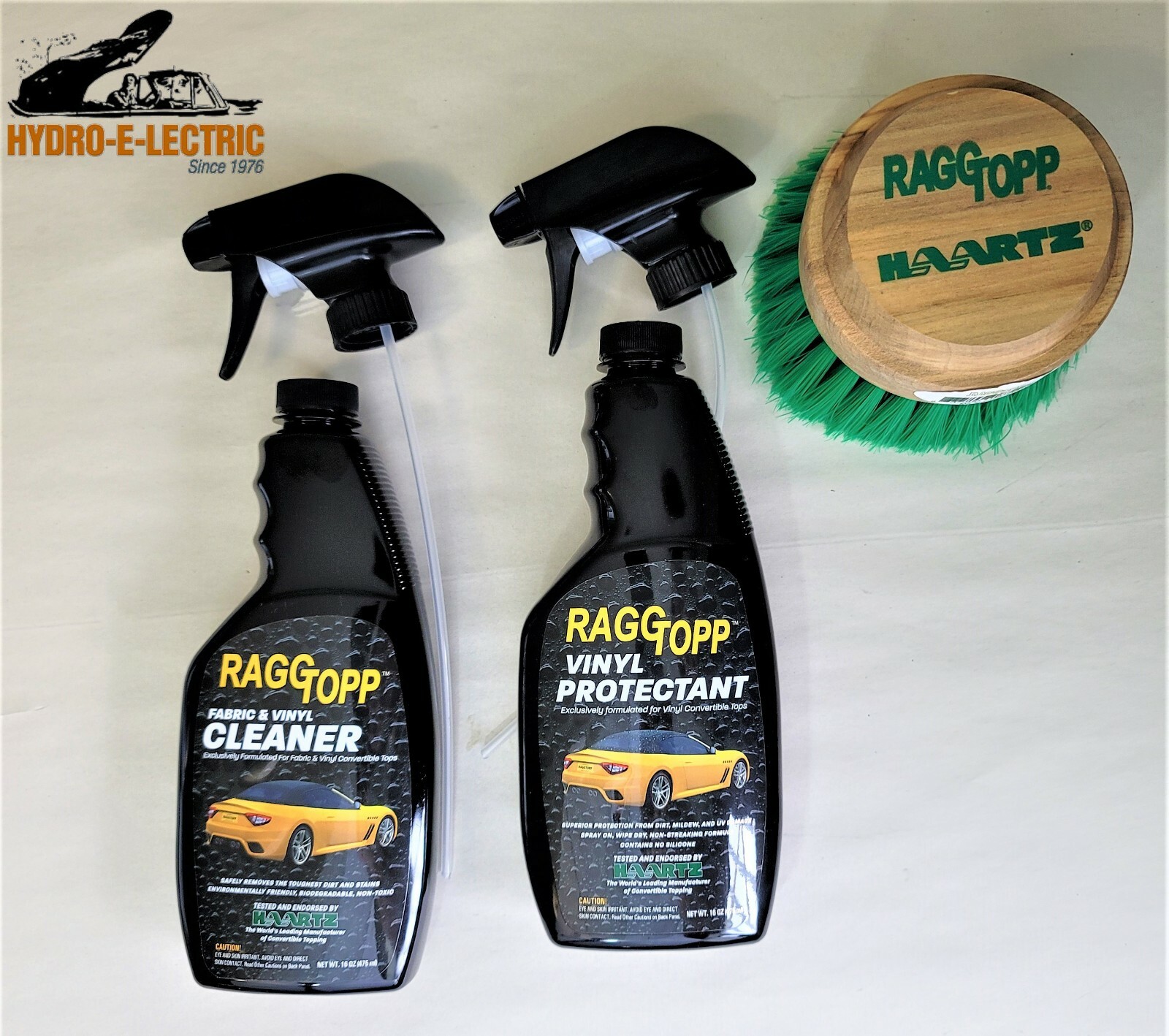 New RaggTopp Vinyl Convertible Top Cleaner/Protectant Kit with Brush eBay