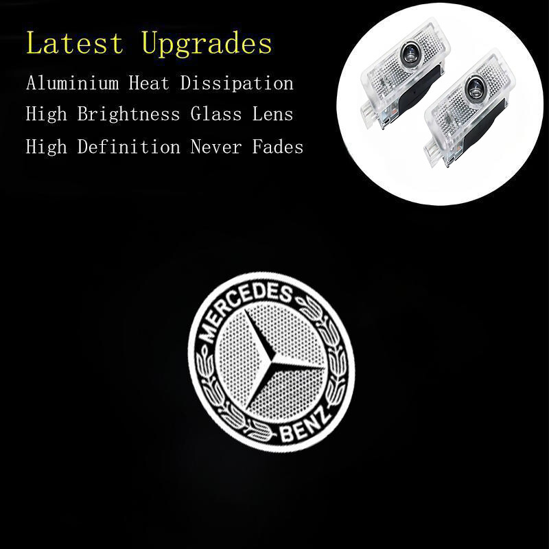 Car Door Courtesy Laser Projector Lights HD 2Pcs For Mercedes-Benz CLA CLS