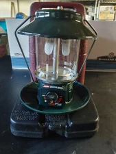 Coleman Electronic Ignition Propane 2 Mantle Lantern # 5154B700 Carry Case Nice1